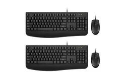 Wired Keyboard and Mouse Combo&comma;Black&lpar;2 Pack&rpar;