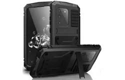 360 Full Metal Aluminum Armor Holder Phone Case For Samsung Galaxy A32 A52 A72 S21 S20 Note 20