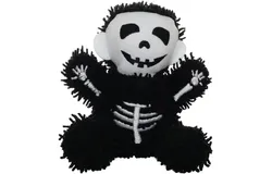 MIGHTYMicrofiber Ball Medium Skeleton – Halloween Made with Squeaker Balls and Minimal Stuffing&period; Strong & Tough&period; Interactive Play&period; Machine Washable & Floats