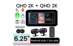 Hd 2K Wireless carplay Motorcycle Recorder GPS navigation tire pressure monitoring T6E- Projection &plus;IMX307&plus;GPS on-line control