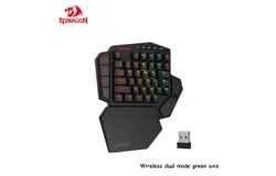 Redragon K585 hot-swappable one-handed RGB mechanical keyboard programming chicken game e-sports dedicated notebook desktop&comma; black K585 wireless dual-mode blue axis &lpar;supports throne&rpar;