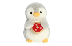 Aurora® Festive PomPom Penguin™ 20&period;3cm Holiday Donut Gray Stuffed Animal