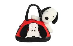 Aurora® Adorable Peanuts® 18cm Fancy Pals™ Peek-A-Boo™ Snoopy™ Red Stuffed Animal