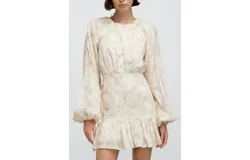 Significant Other Scarlett Mini Dress In Almond Stencil Floral