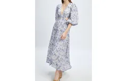 Bardot Allston Midi Dress In Lilac Flrl