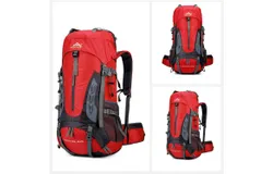 70L Camping Backpack Travel Bag Climbing Men Women Hiking Trekking Bag Outdoor Mountaineering Sports Bags Hydration Luggage Pack