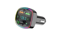 FM Transmitter Car Radio Bluetooth 5&period;0 Adapter Dual USB PD Charger for Cell Phone