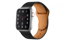 Apple leather strap iWatch universal business reverse button-head layer cowhide single nail strap