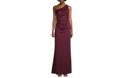 Sachin & Babi Cece Gown In Deep Wine