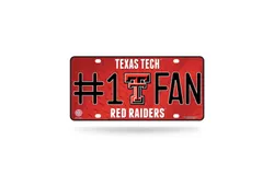 NCAA Texas Tech License Plate