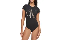Calvin Klein Glisten Bodysuit In Black