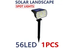 Ugecl，Solar Spot Lights Outdoor&comma; &lbrack;56LED&sol;3 Colors&rsqb; -1 Pack