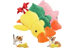 2025 Upgraded Dog Toys&comma; Dog Toys for Aggressive Chewers&comma; Duck Dog Toy&comma; Durable Dog Calming Duck Dog Toys&comma; Dog Toys for Large Dogs&comma; Yellow Stuffed Duck Dog Toys Puppy Toys &lpar;3 Pack&comma; L-14&period;9&ast;17&period;7in&rpar;