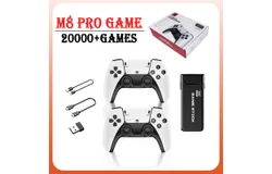 M8 Pro HD Video Game Console, 2.4G Retro Video Game Console, 4K, Gift for Two, 20,000+ Games HDMI Twin Wireless Remote Arcade