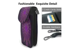 Personalized Tarot Fate Clairvoyance Pu Leather Crossbody Phone Bag Card Slots Flip Phone Purse With Adjustable Strap 7&period;6x4&period;9inch