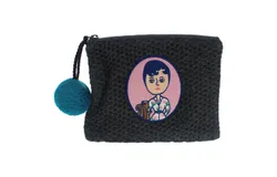 Aurore and Jean Paul Knit PomPom Pouch by Ooh Lala for Women - 1 Pc Bag