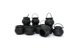 Big Mos Toys Candy Cauldron Kettles - 1 Dozen Party Decoration Supplies
