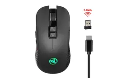 New T30 Rechargeable Wireless Mouse 3600dpi Adjustable Colorful Glowing Game Mouse 7D Mouse