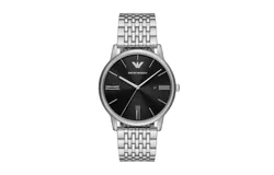 Emporio Armani Men&apos;s Stainless Steel Dress Watch with Quartz Movement-AR11600