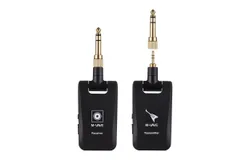 M-VAVE Wireless Guitar System Rechargeable 2&period;4G Single&sol;Dual Channels Guitar Transmitter Receiver Set for Electric Guitar Bass Electric Wind Instruments Real-time Transmission 280 Degree Rotatable