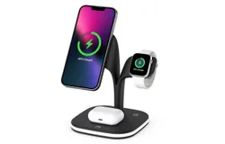 Cell Phone Magnetic 3-in-1 Wireless Charger&comma; 15W Watch Earphone Fast Charger Wireless Charger