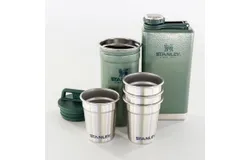 Stanley Shot and Flask Gift Set 230ml - Hammertone Green