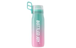 Sports Water Bottle Flavor Drinking Bottles with Flavor Pods&comma; 22 Oz&sol;650ML Scent Water Cup BPA Free 0 Sugar Water Bottle With Straw&comma; Suitable for Gym and Outdoor