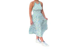 Lusana Gloria Dress In Multi Color