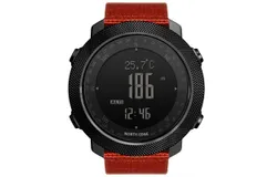 North Edge Apache Tactical Sports Watches for Men &comma; Outdoor Survival Military Compass Rock Solid Digital Watches with Durable Band&comma; Steps Tracker Pedometer Calories &lpar;Orange&rpar;-NEW