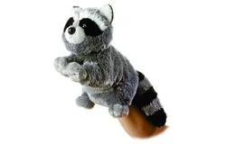 Aurora® Interactive Hand Puppet 30&period;5cm Bandit™ Gray Stuffed Animal