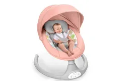 Baby Nest - Baby Lounger w&sol;Adjustable Side Panels&comma; Baby Nest Lounger Infant Lounger for 0-12 Months - Incline Newborn Bed&comma; Foldable Infant Bed&comma; Newborn Lounger w&sol; 12 Milestone Circles - Pink