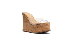 Schutz Dalle Vinyl Sandal In Clear