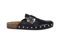 Tory Burch Footwear Mellow Stud Mule Perfect Black &sol; Silver