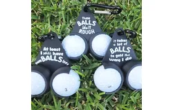 Golf stand, Can hold 3 balls, Can easily with bags or carts, Hook golf stand, bag stand, Golf club accessories, Golf gifts Black