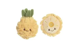 ebba™ Adorable Precious Produce™ 10&period;2cm Pineapple Rattle & Crinkle Set Yellow Baby Stuffed Animal