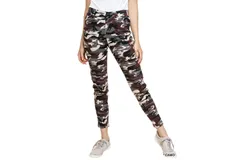 Umgee Camo Moto Pant In Grey