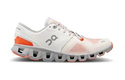 On Running Women Cloud X 3 Shoes In Ivory Alloy