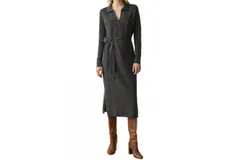 Faherty Jackson Sweater Dress In Medium Grey Heather