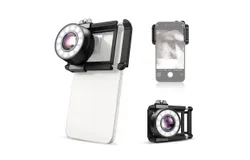 APEXEL APL-MS120 120X Mobile Phone Microscope Lens Observation Lens for Phone with LED Fill Lights UV Lights Built-in Battery Phone Micro Lens with Universal Phone Mount Replacement for iPhone 16&sol;15&sol;14&sol;13&sol;12 Android Phone