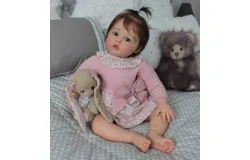TSEPOSY Reborn Baby Dolls&comma;22-inch lifelike vinyl soft body realistic newborn baby dolls&comma; real life baby dolls girls&comma;with pacifier and diaper&comma; Best Birthday Gift for kids 3 years old and up