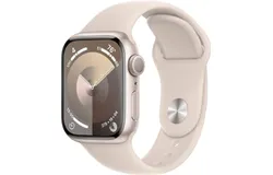 Apple Watch Series 9 GPS 41mm Starlight Aluminum Case with Starlight Sport Band - M&sol;L