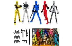 Titan 13 Action Figure&comma;Lucky Robot 13 Action Figure&comma;Funny 3D Printed Multi Jointed Action Figures&comma;Nova 13 Action Figure Desktop Decorations Game Gifts for Kids Adult &lpar;5pcs&rpar;