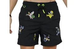 Bain De Mer Men&apos;s Cartoon Allover Swimwear Shorts In Black