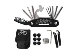 Bike Repair Tool Kits - Bicycle Repair Bag & 120 PSI Bike Pump or Saddle Bag Set&comma; with 16 in 1 Bicycle Multitool&comma; Bike Tire Levers Wrench&comma; Portable Patches Fixes - Practical Cycling Accessories