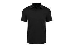 Men&apos;s Classic-Fit Cotton-Blend Pique Polo Shirt-Black-2XL