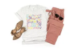 She Shed Hello Spring Tee In Grey