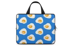 Cute Egg Pattern Laptop Bag Women Man 10 12 13 15 17 Inch Office Notebook Travel Computer Handbag Waterproof Bag Notebook Cover