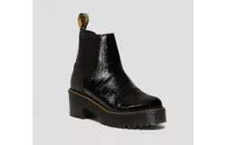 Dr&period; Martens Rozalie In Black Distressed Patent &plus; Melbourne