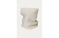 Amber Hards Chunky Rib Snood In Camel&sol;white