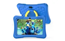 7 inch 2&plus;32GB Puzzle Kids Tablet with Protective Silicone Sleeve 360 Degree Rotating Carrying Handle Stand&comma; Kids Tablet PC wifi Android Tablet PC Learning Tablet PC